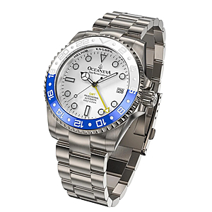 Oceaneva GMT TITANIUM Automatic Deep Marine Explorer 1250M Ceramic Bezel $329