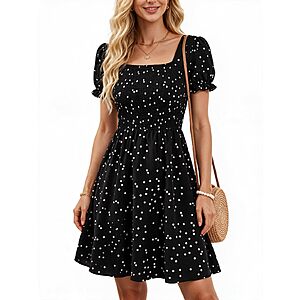 Berydress Women's Casual Boho Smocked Mini Sun Dress (Various) $9.95 + Free Shipping w/ Prime or on $35+