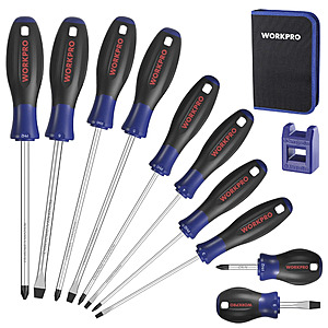 WORKPRO Magnetic Screwdriver Set 10-Piece, $12.79, free shipping, ebay