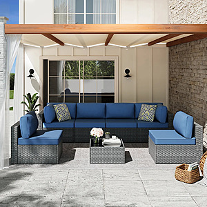 Alivia 6 - Person Outdoor Patio Set Seating Group with Cushions $470