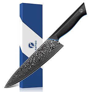 Chef Knife 8 Inch, 67-Layer Damascus Steel Kitchen Knife, G10 Handle $29.99