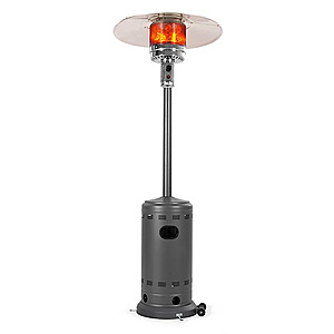 Nuu Garden Powder-Coated Propane Gas Outdoor Heater with Wheels, ETL Certified $110.99