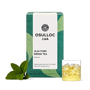 20-Ct OSULLOC Pure Green Tea & More $8.39 w/ S&S + Free Shipping w/ Prime