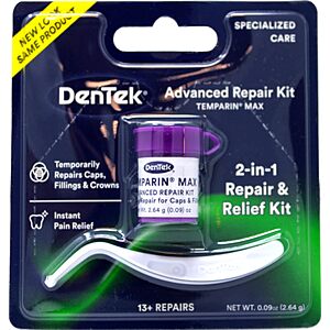 $3.02 or less with 40% off Q S&S DenTek Temparin Max Advanced Dental Repair Kit, 13+ Repairs