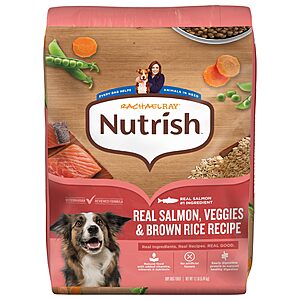 $9.89 S&S 40% off Q Nutrish Salmon Dry Dog Food, 12 lb. Bag (Rachael Ray)