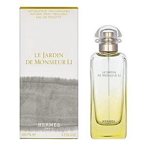 $61.37* | 3.3oz HERMES Le Jardin De Monsieur Li for Unisex Eau de Toilette Spray at Amazon