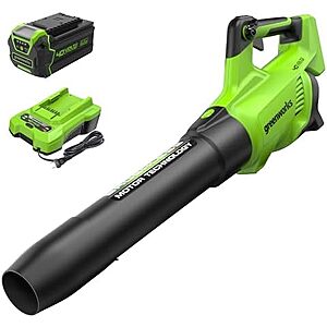 $139.99* | Greenworks 40V 130 MPH 550 CFM Brushless Axial Leaf Blower w/ 4.0Ah Battery & Charger at Amazon
