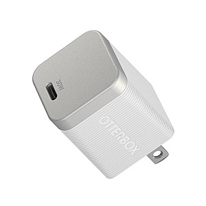 $11.99 | 2-Pk OtterBox 30W Premium Pro GaN USB-C Wall Charger (Silver) at Woot!
