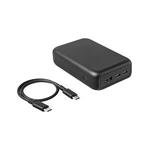 $16.99 | Amazon Basics High-Capacity Portable Charger Power Bank with 3-Port Output, 20,000 mAh, Black at Woot!