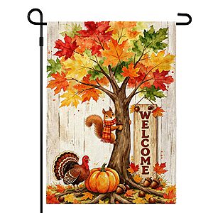 12"x 18" HSHFAMIIY Welcome Fall Garden Flag Decor $3.59 + Free Shipping w/ Prime or on $35+