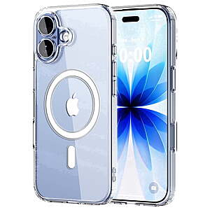 iPhone 17 Case Clear, with Magnetic Shockproof Protective Phone Bumper $7