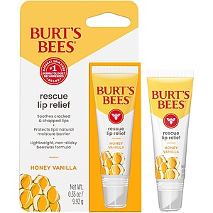 0.35-Oz Burt's Bees Rescue Lip Relief Lip Balm (Honey Vanilla) $3.22 + Free Shipping w/ Prime or on orders over $35