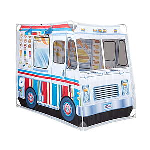 Melissa & Doug Fabric Double-Sided Food Truck Play Tent $18.55