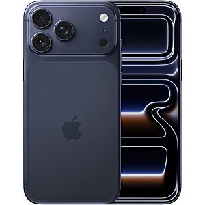 Renewed Premium Unlocked Apple iPhone 17 Pro Max, US Version, 512GB, eSIM, Deep Blue $1480