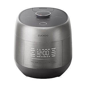 CUCKOO Twin Pressure Induction Rice Cooker, 12-Cup Cooked, CRP-PHTR0609FS $449.98