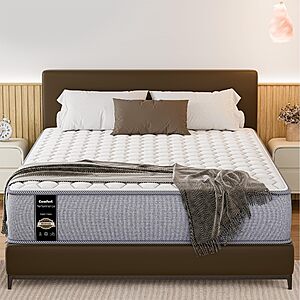 Greaton, 9-Inch Medium Firm High Density Foam Mattress, Comfortable Mattress for Cooler Sleep, Supportive & Pressure Relief, Twin XL, White $260.6