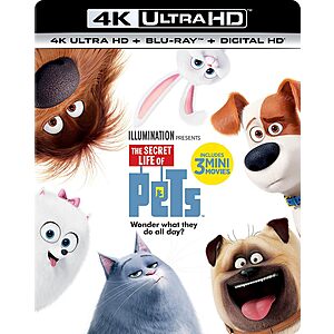 The Secret Life of Pets (4K UHD + Blu-ray) $12.99 + Free Shipping w/ Prime or on $35+
