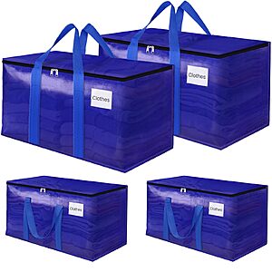 Amazon – Fabspace 4-Pack 93L Heavy-Duty Moving Storage Bags - $12.71 w/ Coupon