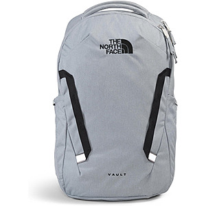 $50: The North Face 27L Vault Everyday Laptop Pack, Mid Gy Dk Hth/TNF Blk-NPF at Amazon