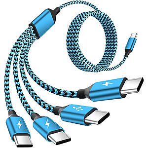 Amazon – 5-Ft 4-in-1 USB-C Multi Charging Cable - $4.75 w/ Code