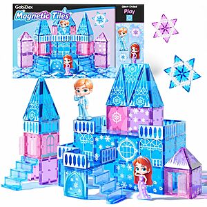 Amazon – GobiDex Princess Castle Magnetic Tiles w/ 2 Dolls & Stairs - $12.99 w/ Code