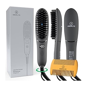 Compact Beard Straightener Brush for Men - $19.99 - Free shipping