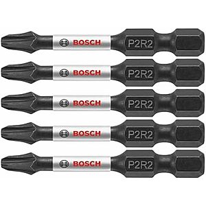 $3.83* | 5-Pc Bosch Impact Tough 2" Phillips/Square #2 Power Bits at Amazon