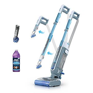 $299.99: Shark AquaReach Cordless Vacuum + Mop with Extendable Wand, Blue, WD551 at Amazon