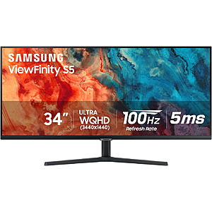 [Resale, AC] $128| 34" Samsung ViewFinity S50GC 100Hz 1440p Monitor (Used - Like New) at Amazon