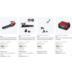 Toro 60V Flex Force. 50+% off $129