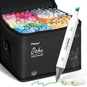 Ohuhu Alcohol Markers - 160-color 74.98 $74.98