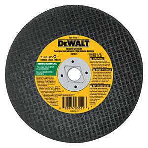DEWALT 7" Silicon Carbide Masonry Cutting & Grinding Wheel $2.98 + Free Store Pickup at Lowe's or Free Shipping on $35+