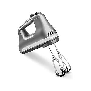 $24.99: KitchenAid 6 Speed Hand Mixer w/Flex Edge Beaters, KHM6118, Contour Silver at Woot!