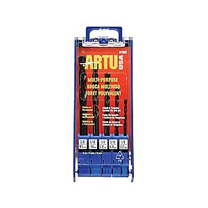 ARTU 1505 5-Pc. Multi-Purpose Drill Bit Set $9.99 + Free S&H w/ Prime at Woot!