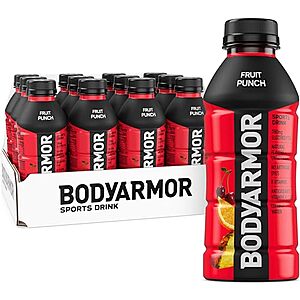 [SnS, AC] $7.20 | 12-Pack 16-Oz BODYARMOR Sports Drink (Fruit Punch) at Amazon (60￠ each)