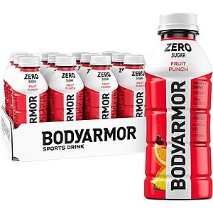 [SnS, AC] $7.20 | 12-Pack 16-Oz BODYARMOR Sports Drink (Zero Fruit Punch) at Amazon (60￠ each)