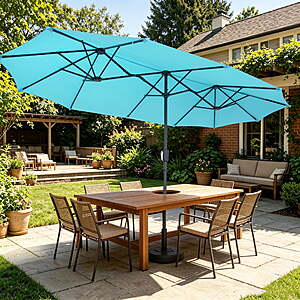 Ainfox 13ft Large Patio Umbrella(Blue) $54 + Free S&H at Walmart