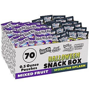 [SnS, AC] $8.99* | 70-ct 0.5-oz Welch's Fruit Snacks Halloween Variety Pack at Amazon