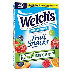 [SnS, AC] $3.49* | 40-Pk 0.8-Oz Welch's Fruit Snacks at Amazon