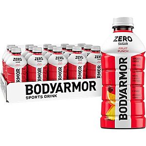 [SnS, AC] $15.75 | 15-Pack 28-Oz BODYARMOR ZERO Sugar Sports Drink (Fruit Punch) at Amazon