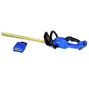 $99 LOWES Kobalt 24-volt 24-in Battery Hedge Trimmer 2 Ah Battery Included , Charger Included