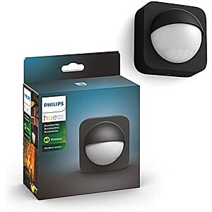 [AC] $76.99* | 2 × Philips HUE Motion-Sensing Battery Powered LED Black Smart-Enabled Security Light ($38.49 each) at Amazon