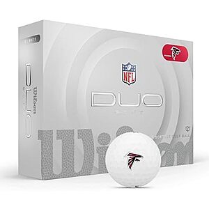 $21.43 | 12-Count WILSON 2025 Duo Soft NFL Golf Balls (Various Teams) at Amazon