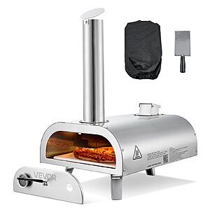 $79.42: VEVOR 12" Wood Pizza Oven with Built-in Thermometer at Vevor, Free Shipping