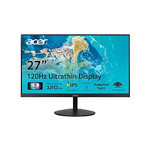 Acer 27" IPS FHD 1920 x 1080 Home Office Monitor SB270 G0bi  $99.99