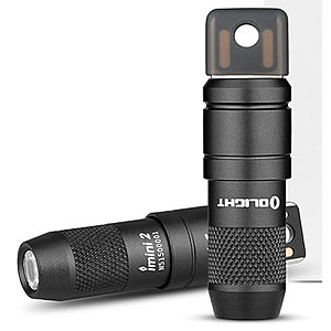 OLIGHT 2 Pack IMINI 2 Rechargeable EDC Keychain Flashlight Black $26.59