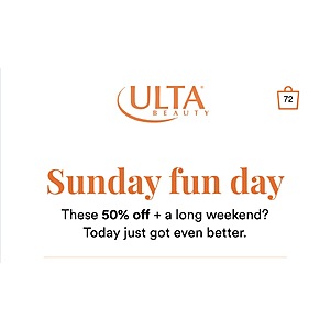 Ulta Sunday Fun Day Today’s 50% Off Beauty Steals 09/06