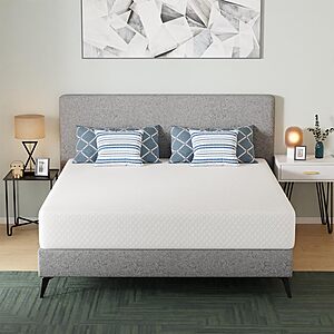 FDW | 12 Inch King Mattress | Medium Firm | Gel Memory Foam | White $217.86