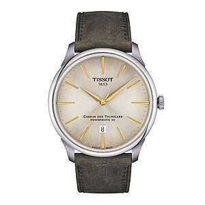 Tissot Chemin des Tourelles, Swiss Powermatic 80, 42 mm, Silver Dial, Men's Watch $568.75