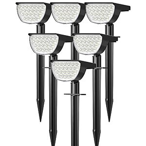 Amazon – GKGG 6-Pack 76-LED Solar Spot Lights - $29.87 w/ Code